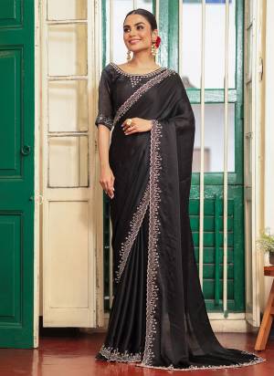 Attractive These Fancy Party Wear Saree in Fine Colored.These Saree Are Satin And Blouse is Fabricated On Art Silk Pair.Its Beautified With Fancy Disigner Work Saree.