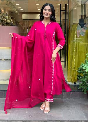 Garb These Suit in Fine Colored Pair With Bottom And Dupatta.These Top And Bottom Are Fabricated On P V Chanderi Pair With Chanderi Dupatta.Its Beautified With Designer Embroidery Work.