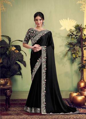 Look Attractive These Designer Party Wear Fancy Saree in Fine Colored.These Saree Are Satin Silk And Blouse Japan Satin Silk is Fabricated.Its Beautified Fancy Designer Embroidery, Hand Work.