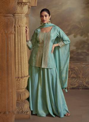 Attractive These Party Wear Free Size Stitched Plazzo Suit in Fine Colored Pair With Dupatta.These Top And Bottom Are Viscose And Dupatta Are Chiffon And Pair With Santoon Inner.Its Beautified With Heavy Designer Embroidery Work.