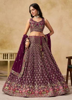 For A Designer Look,Grab These Party Wear Lehenga Choli in Fine Colored.These Lehenga And Blouse Are Fabricated On Georgette Pair With Dupatta Are Georgette.Its Beautified With Designer Thread,Sequance Embroidery Work.