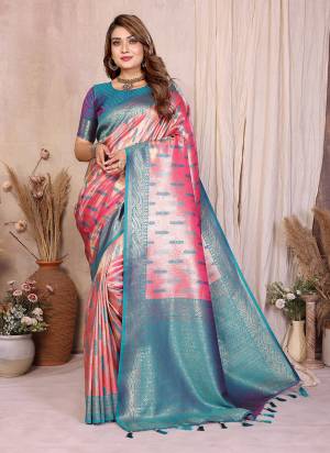 Attractive These Festive Wear Saree in Fine Colored.These Saree And Blouse is Fabricated On Banarasi Tissue Silk.Its Beautified With Weaving Jacquard Designer.