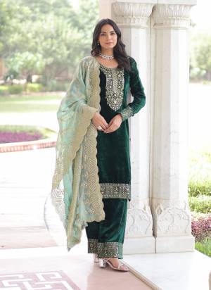 Attactive These Beautiful Looking Readymade Suit With Dupatta.These Top And Bottom Are Velvet And Dupatta is Fabricated On Fendy Silk.Its Beautified With Designer Jari,Sequance Embroidery Work.