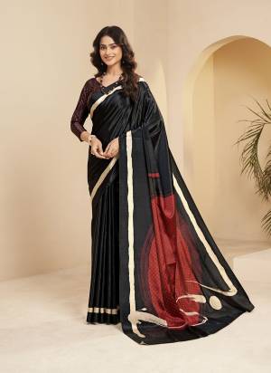 Attractive These Fastive And Party Wear Saree in Fine Colored.These Saree And Blouse is Fabricated On Malai Crepe Silk.Its Beautified With Designer Digital Printed.