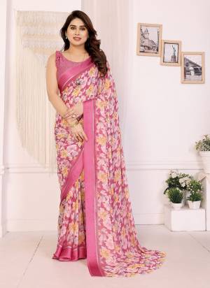 Attrective These Party Wear Saree in Fine Colored.These Saree Are Moss Satin Patta And Blouse is Moss Satin Patta Fabricated.Its Beautified With Designer Flower Printed.