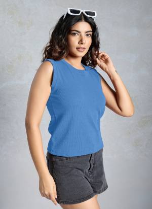 Looking These Beautiful Looking Readymade Tank Top.These Top is Fabricated On Knited.Its Beautified With Solid Designer.