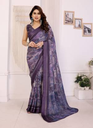 Garb These Party Wear Saree in Fine Colored.These Saree Are Moss Satin Patta And Blouse is Moss Satin Patta Fabricated.Its Beautified With Designer Printed.