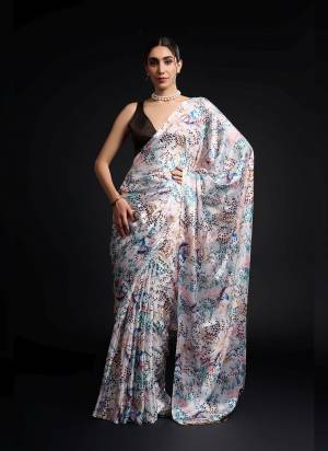 Grab These Ready To Wear Saree in Fine Colored.These Saree is Fabricated On Chinon Pair With Banglori Silk Blouse.Its Beautified Designer Digital Printed.
