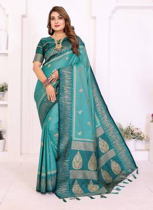 Garb These Festive And Party Wear Saree in Fine Colored.These Saree And Blouse is Fabricated On South Soft Silk.Its Beautified With Woven Rich Pallu,Jari Designer.