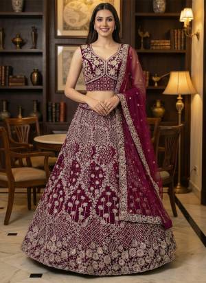 For A Fancy Designer Look,Grab These Lehenga Choli With Dupatta in Fine Colored.These Lehenga And Choli Are Net And Dupatta Are Fabricated On Soft Net Pair.Its Beautified With Doublt Net, Dori, Sequance,Multy Thread Embroidery Work. 