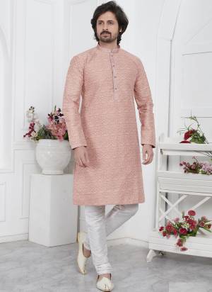 Looking These Party Wear Mans Wear Kutra Payjama wearing this fashionable. These Kurta Are Jacquard Silk And Payjama Art Silk finest Fabriced With Woven Designer With Embroidery Work.