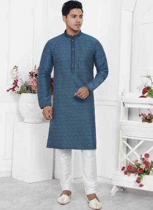 Looking These Party Wear Mans Wear Kutra Payjama wearing this fashionable. These Kurta Are Jacquard Silk And Payjama Art Silk finest Fabriced With Woven Designer With Embroidery Work.