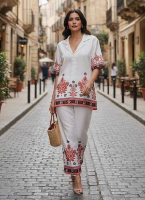 Attactive These Designer Co Ord Ready Made Dress in Fine Colored.These Top Are Cotton And Bottom Are Fabricated On Cotton Pair.Its Beautified With Designer Printed.