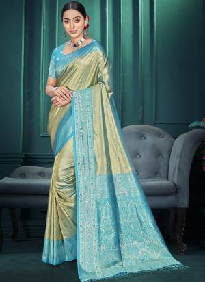 Attractive These Fastive And Party Wear Saree in Fine Colored.These Saree And Blouse is Fabricated On Kanjivaram Silk.Its Beautified With Woven Designer.