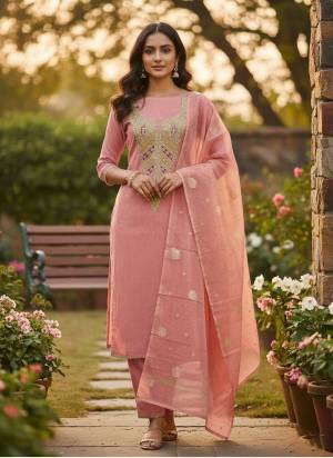 Looking These Disigner Suit in Fine Colored Pair With Bottom And Dupatta.These Top Are Kasha Simmer And Dupatta Are Fabricated On Kasha Simmer Pair With Santoon Bottom.Its Beautified With Woven Designer With Embroidery Work.