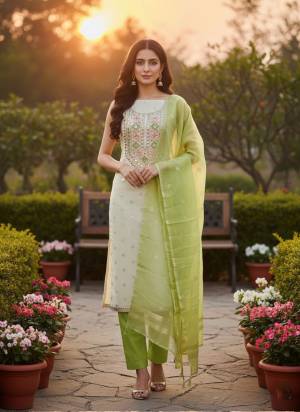 Looking These Disigner Suit in Fine Colored Pair With Bottom And Dupatta.These Top Are Simmer Jacquard And Dupatta Are Fabricated On Simmer Jacquard Pair With Santoon Bottom.Its Beautified With Woven Designer With Embroidery Work.