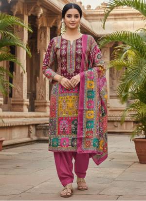 Garb These Disigner Suit in Fine Colored Pair With Bottom And Dupatta.These Top Are Chinon And Dupatta Are Fabricated On Chinon Pair With Santoon Bottom.Its Beautified With Designer Printed.