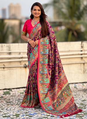 Garb These Party Wear Saree in Fine Colored.These Saree And Blouse is Fabricated On Viscose Silk.Its Beautified With Weaving Jari Designer With Position Printed.