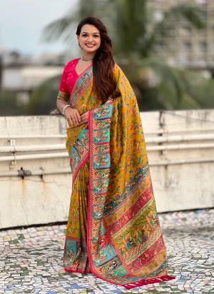 Garb These Party Wear Saree in Fine Colored.These Saree And Blouse is Fabricated On Viscose Silk.Its Beautified With Weaving Jari Designer With Position Printed.