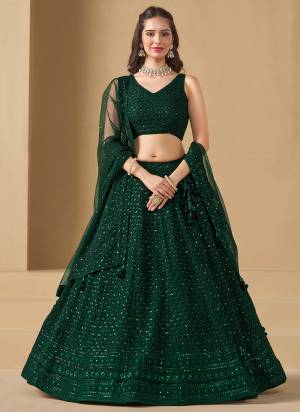 For A Designer Look,Grab These Party Wear Lehenga Choli in Fine Colored.These Lehenga And Blouse Are Fabricated On Georgette Pair With Dupatta Are Soft Net.Its Beautified With Thread,Sequance Embroidery Work.