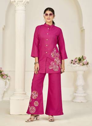 Looking These Suit in Fine Colored Pair With Bottom.These Top Are Rayon Slub And Bottom Are Fabricated On Rayon Slub Pair.Its Beautified With Designer Embroidery Work.