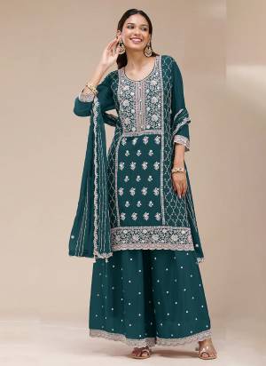 Garb These Designer Plazzo Suit in Fine Colored Pair With Bottom And Dupatta.These Top Are Georgette And Dupatta Are Fabricated On Georgette Pair With Georgette Bottom.Its Beautified With Santoon Inner.Its Beautified With Heavy Designer Embroidery Work.