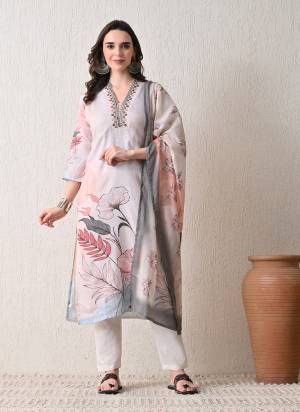 Attrective These Beautiful Looking Readymade Suits.These Top Are Linen And Bottom Are Cambric Cotton And Dupatta Are Mul Cotton Fabricated.Its Beautified  With Disigner Printed With Embroidery Work.