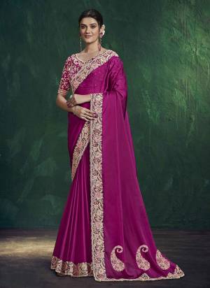 Look Attractive These Designer Party Wear Fancy Saree With Stitched Blouse in Fine Colored.These Saree Are Habotai Silk And Blouse Silk Fabricated.Its Beautified Fancy Designer Embroidery, Hand Work.