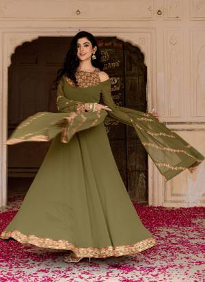 Attrective These Beautiful Party Wear Looking Readymade Gown With Bottom.These Gown And Dupatta Are Georgette Fabricated.Its Beautified With Disigner Embroidery Work.