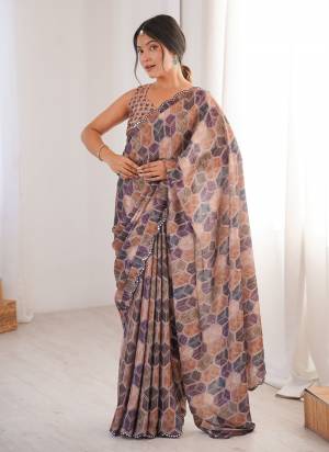 Attractive These Party Wear Saree in Fine Colored.These Saree Are Chinon And Blouse is Chinon Fabricated.Its Beautified With Designer Digital Printed With Mirror Cut Work Border.