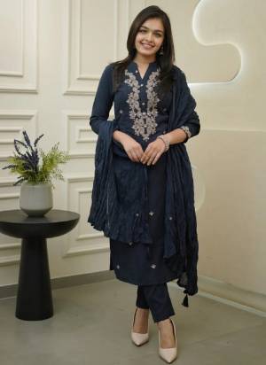 Garb These Suit in Fine Colored Pair With Bottom And Dupatta.These Top Are Cotton Silk And Bottom Are Fabricated On Cotton Silk Pair With Chinon Dupatta.Its Beautified With Designer Embroidery Work.