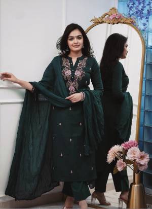 Garb These Suit in Fine Colored Pair With Bottom And Dupatta.These Top Are Cotton Silk And Bottom Are Fabricated On Cotton Silk Pair With Chinon Dupatta.Its Beautified With Designer Embroidery Work.