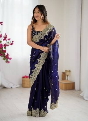 Attractive These Fancy Party Wear Saree in Fine Two Tone Colored.These Saree Are Fendy Chiffon And Blouse is Satin Silk Fabricated.Its Beautified With Two Tone Color,Designer Sequance,Jari Embroidery Work.