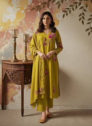 Garb These Beautiful Looking Readymade Suits.These Top Are Chanderi Silk And Bottom Are Chanderi Silk And Chanderi Dupatta Fabricated.Its Beautified  With Disigner Embroidery Work.