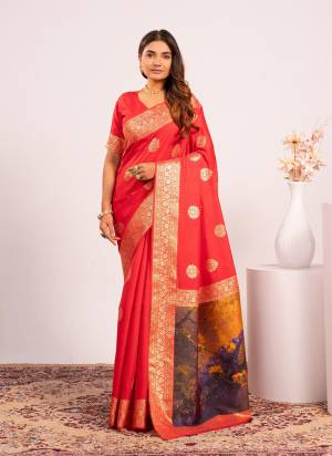 Garb These Festive And Party Wear Saree in Fine Colored.These Saree And Blouse is Fabricated On Banarasi Silk.Its Beautified With Woven Jari Designer Resham Peacock Pallu.