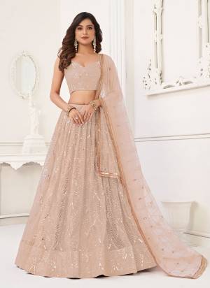 For A Different Look,Grab These Party Wear Designer Lehenga in All Over Pretty Colored Pair With Blouse And Dupatta.These Lehenga Choli And Dupatta is All Over Butterfly Net Base Fabric With Designer Cotton Thread,Sequance Embroidery Work.