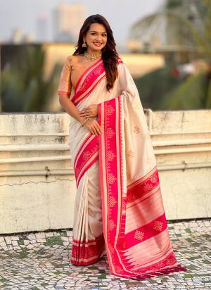 Looking These Party Wear Saree in Fine Colored.These Saree And Blouse is Fabricated On Soft Silk.Its Beautified With Weaving Rangoli Art Jari Designer.