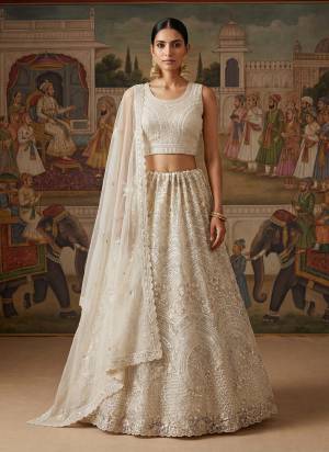 For A Fancy Designer Look,Grab These Lehenga Choli With Dupatta in Fine Colored.These Lehenga And Choli Are Net And Dupatta Are Fabricated On Net Pair.Its Beautified With Fancy Verious Sequance,Multy Thread Embroidery,Flower Beads,Zircon Diamond Work. 