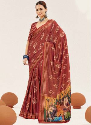 Looking These Traditinol Party Wear Saree in Fine Colored.These Saree Cotton Silk And Blouse is Fabricated On Cotton Silk Pair.Its Beautified With Designer Digital Printed.