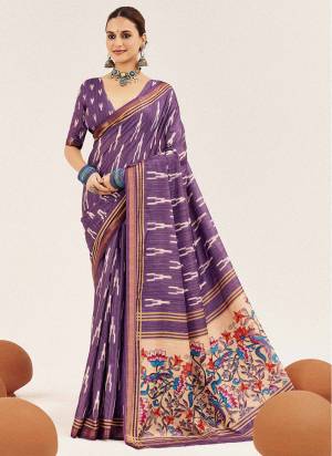 Looking These Traditinol Party Wear Saree in Fine Colored.These Saree Cotton Silk And Blouse is Fabricated On Cotton Silk Pair.Its Beautified With Designer Digital Printed.