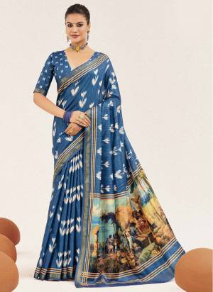 Looking These Traditinol Party Wear Saree in Fine Colored.These Saree Cotton Silk And Blouse is Fabricated On Cotton Silk Pair.Its Beautified With Designer Digital Printed.