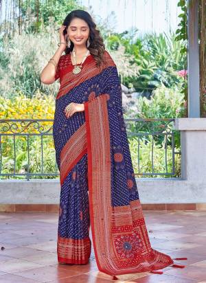 Looking These Traditinol Party Wear Saree in Fine Colored.These Saree Velvet Tussar Silk And Blouse is Fabricated On Velvet Tussar Silk Pair.Its Beautified With Woven Pallu Border Designer With Bandhani Printed.