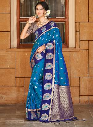 Attractie These Fastive And Party Wear Saree in Fine Colored.These Saree And Blouse is Fabricated On Silk.Its Beautified With Woven Jari Designer.