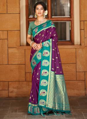 Attractie These Fastive And Party Wear Saree in Fine Colored.These Saree And Blouse is Fabricated On Silk.Its Beautified With Woven Jari Designer.
