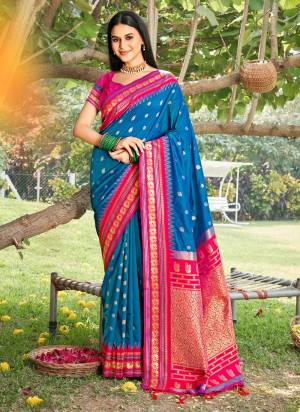 Garb These Fastive And Party Wear Saree in Fine Colored.These Saree And Blouse is Fabricated On Soft Silk.Its Beautified With Heavy Woven Jari Designer.
