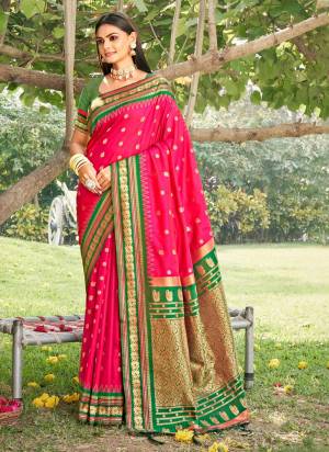 Garb These Fastive And Party Wear Saree in Fine Colored.These Saree And Blouse is Fabricated On Soft Silk.Its Beautified With Heavy Woven Jari Designer.