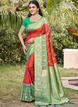Attractive These Fastive And Party Wear Saree in Fine Colored.These Saree And Blouse is Fabricated On Pochampalli Silk.Its Beautified With Woven Designer.