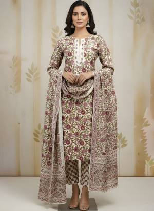 Attrective These Suit in Fine Colored Pair With Bottom And Dupatta.These Top And Bottom Are Fabricated On Cotton Pair With Cotton Dupatta.Its Beautified With Designer Printed Designer With Embroidery Work.