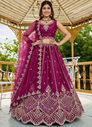 For A Fancy Designer Look,Grab These Lehenga Choli With Dupatta in Fine Colored.These Lehenga And Choli Are Satin And Dupatta Are Fabricated On Organza Pair.Its Beautified With Fancy Rainbow Sequance,Dori Embroidery,Motif And Crystal Hand Work. 