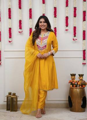 Garb These Suit in Fine Colored Pair With Bottom And Dupatta.These Top Are Chanderi And Bottom Are Fabricated On Chanderi Pair With Chanderi Dupatta.Its Beautified With Designer Embroidery Work.